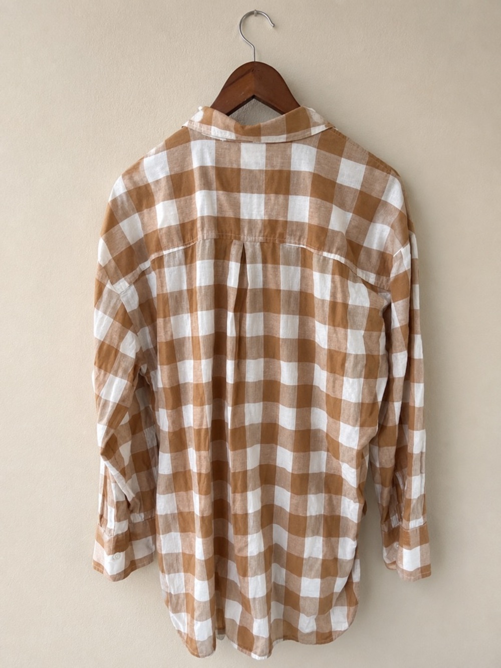 Maeve by Anthropologie Buffalo Check Button Front Shirt | 100% Cotton Medium - Picture 3 of 10